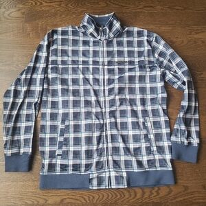 Ecko Unltd.Men's Blue Plaid Track Jacket Sz.XL